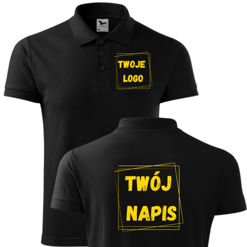 Koszulka Polo Męska z Własnym Nadrukiem COTTON212